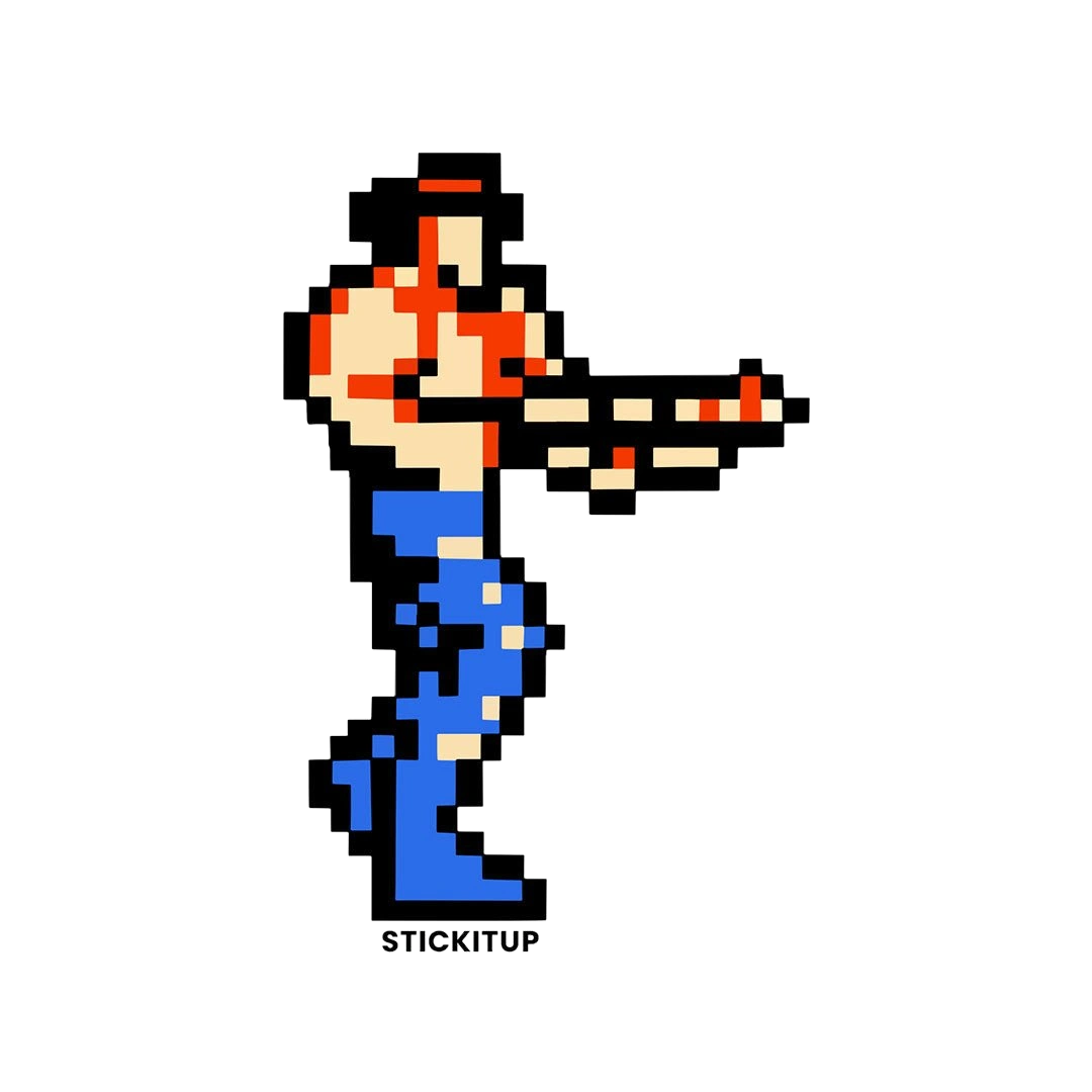 RETRO COMMANDO Sticker